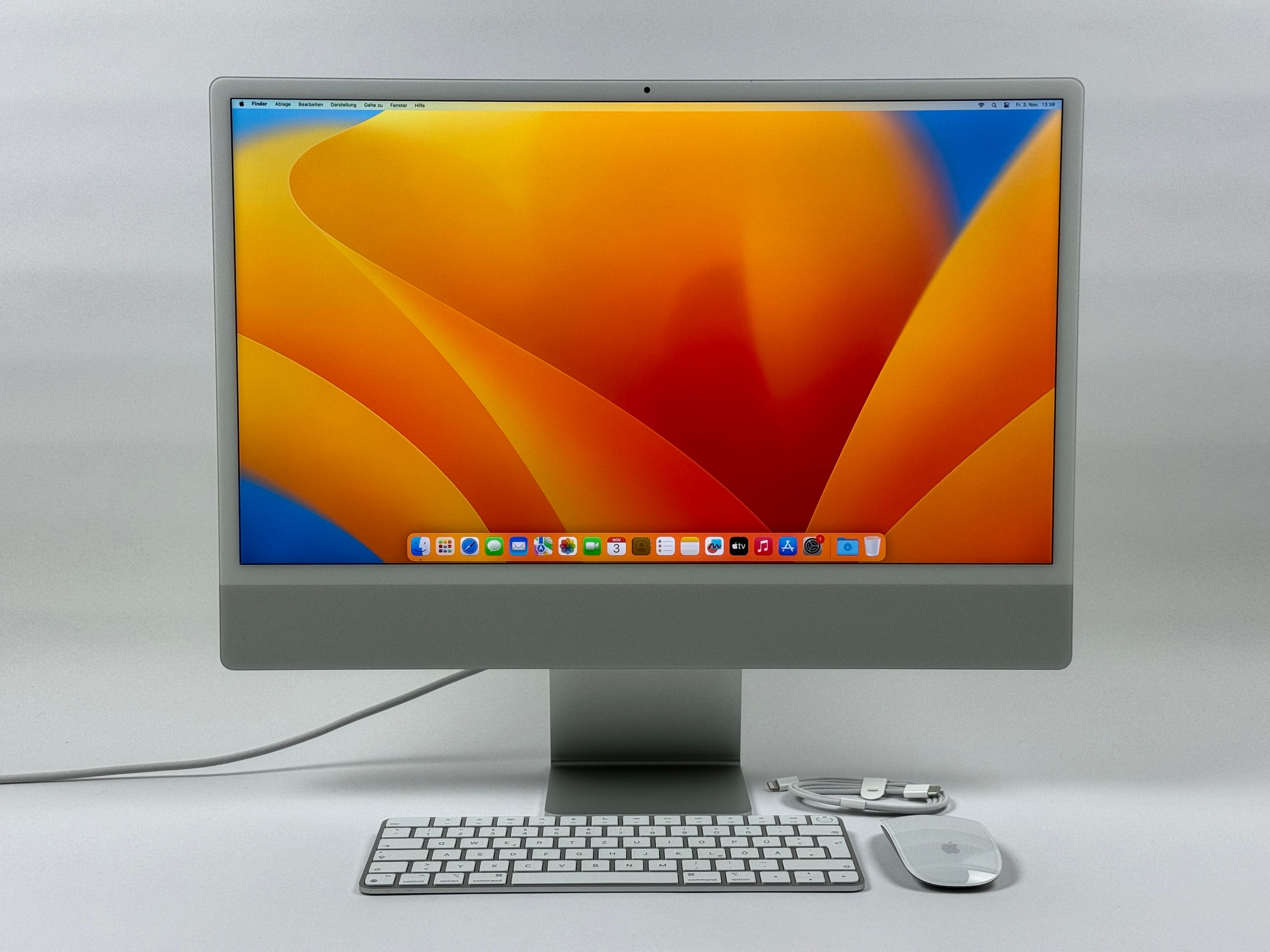 Apple iMac 24" M1 8-Core CPU 8-Core GPU 8GB RAM 512 GB SSD SILBER