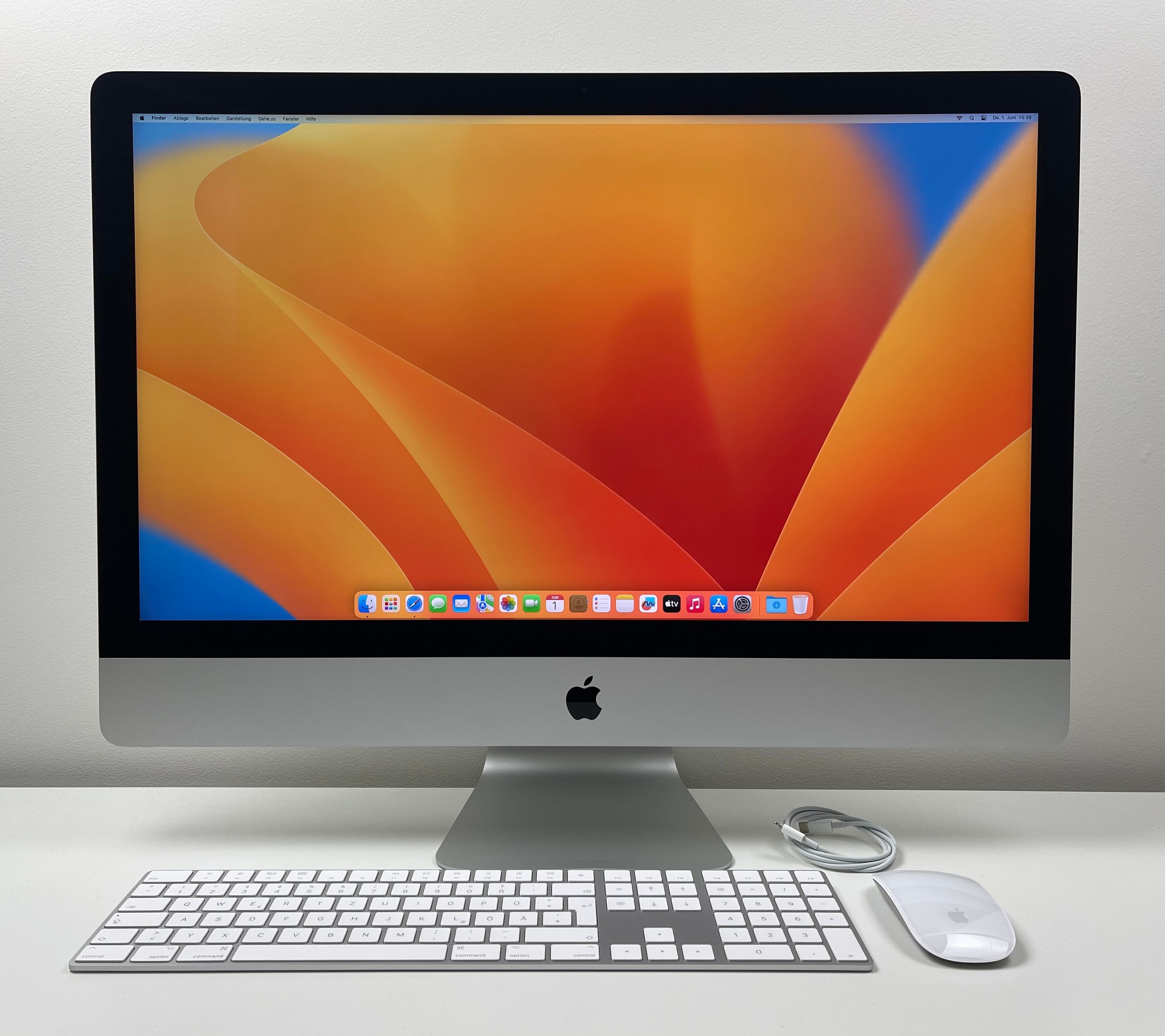 Apple iMac Retina 5K 27“ 8-Core i7 3,8 Ghz 64 GB Ram 1 TB SSD RP 5700 XT 16 GB SILBER 2020