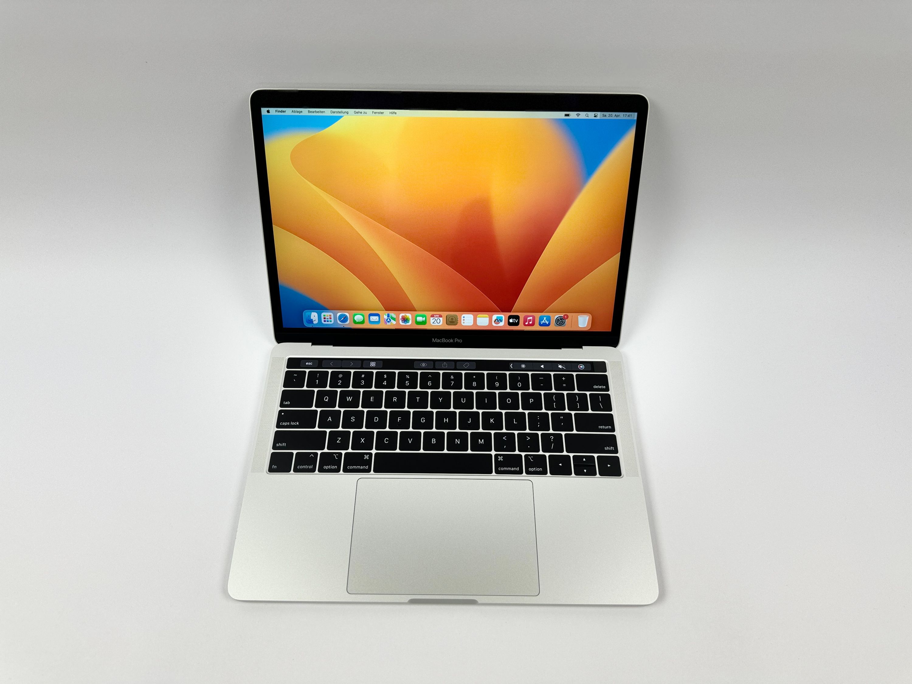 Apple MacBook Pro Retina TouchBar 13,3“ i7 2,8 Ghz 512 GB SSD 16 GB Ram SILBER 2019