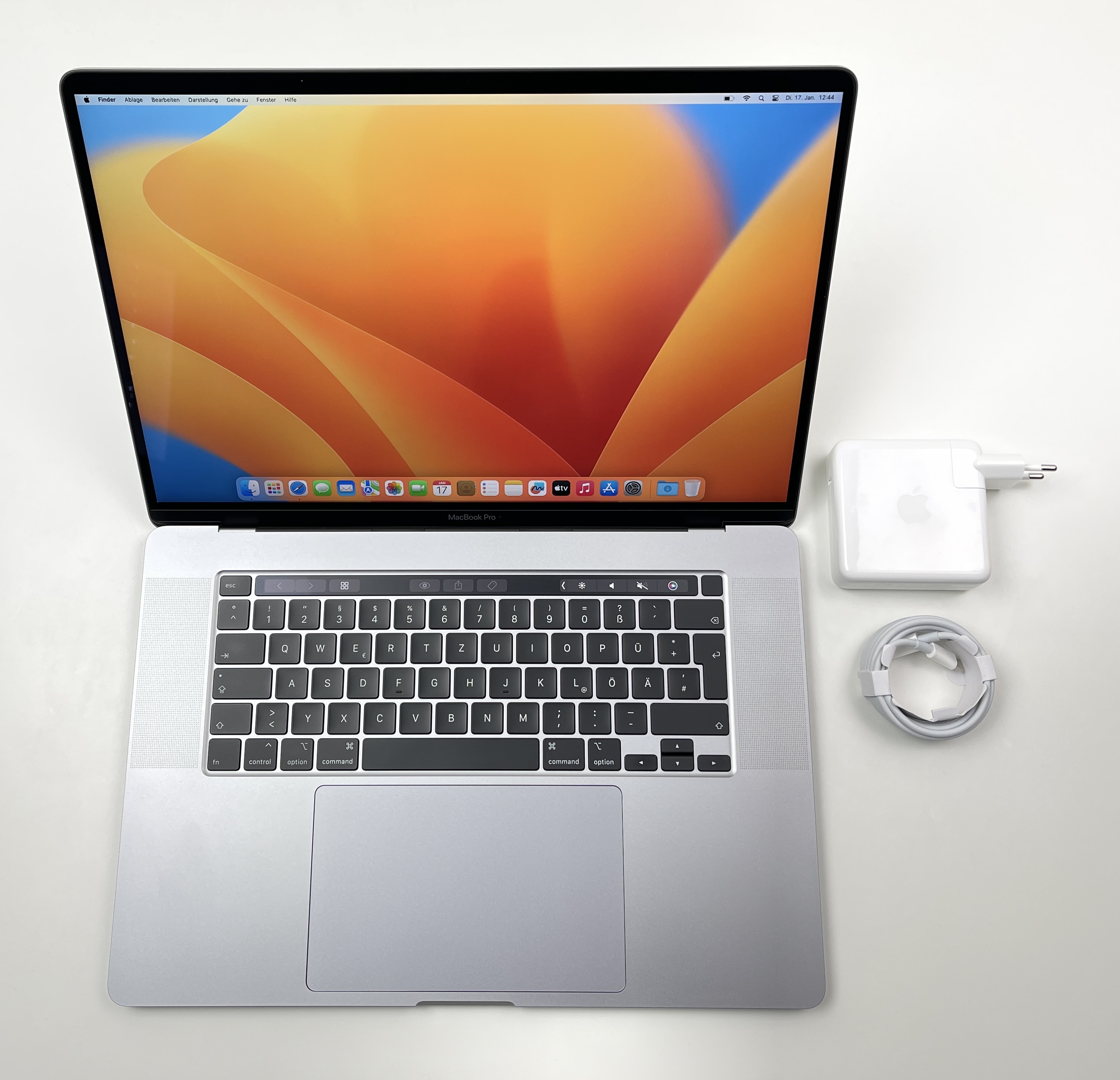Apple MacBook Pro Retina TouchBar 16“ 8-Core i9 2,3 Ghz 1 TB SSD 16 GB Ram SPACEGREY 2019