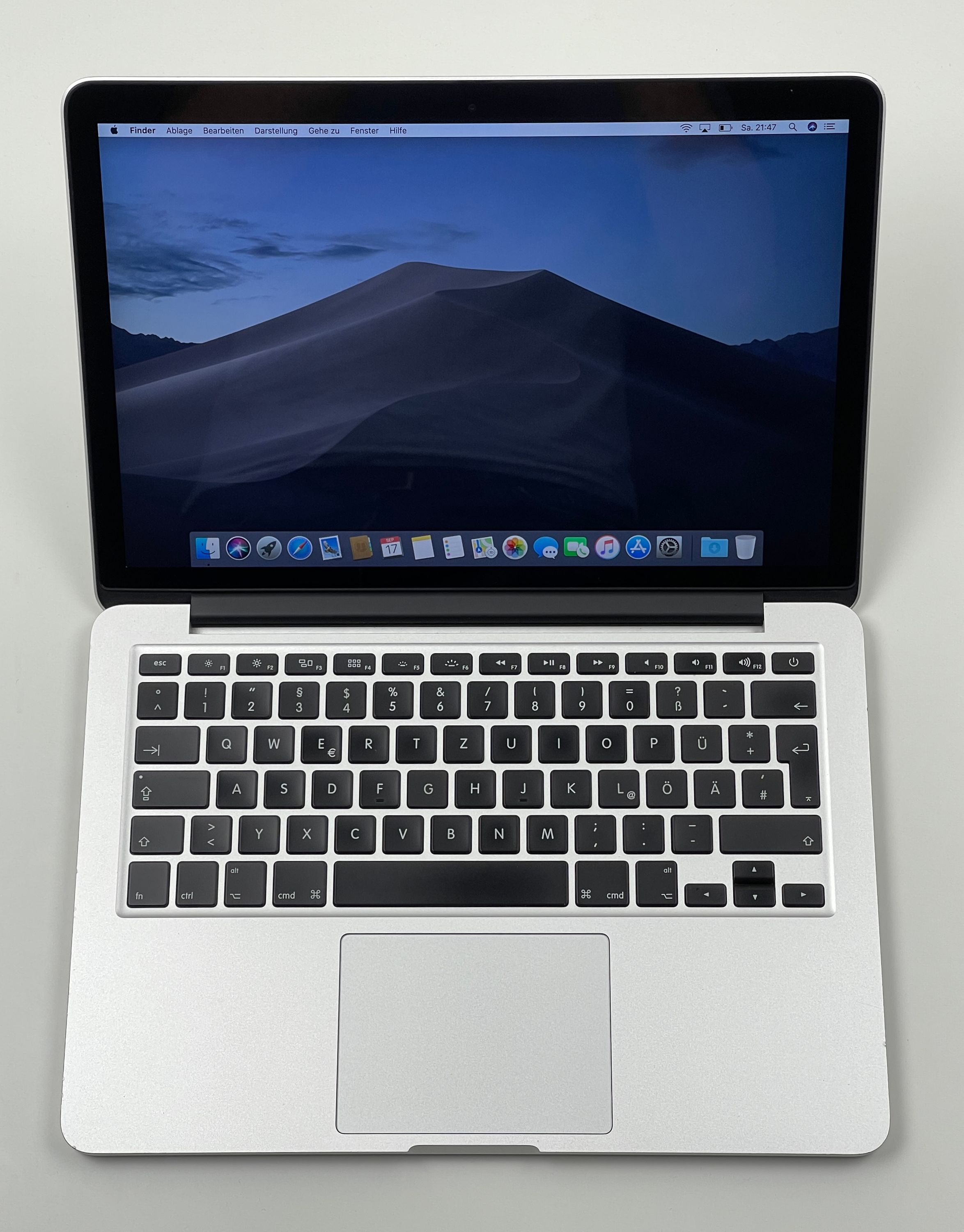 Apple MacBook Pro Retina 13,3“ i5 2,7 Ghz 128 GB SSD 8 GB Ram SILBER 2015 MF839D/A