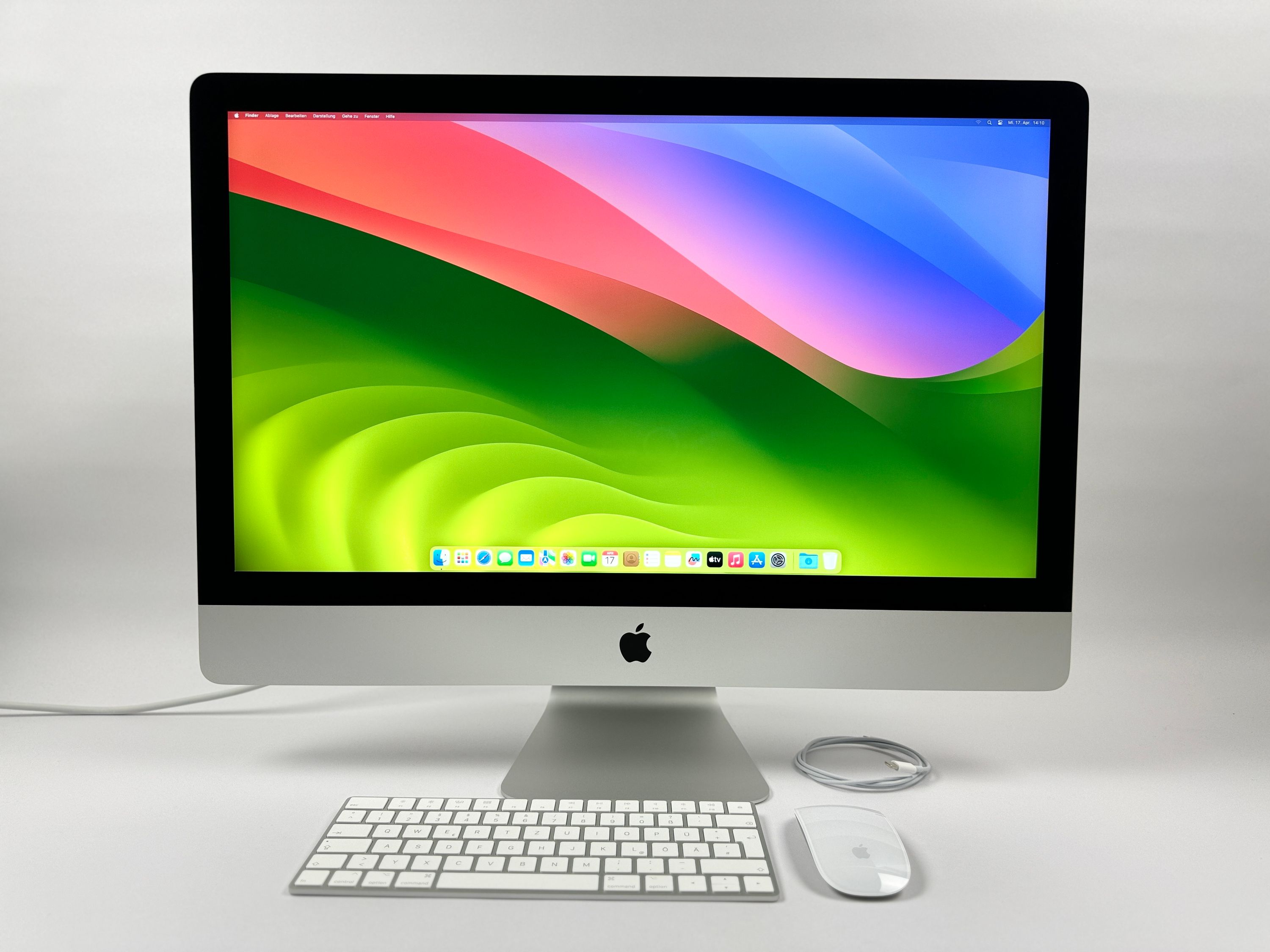 Apple iMac Retina 5K 27“ 6-Core i5 3,3 Ghz 32 GB Ram 512 GB SSD RP 5300 SILBER 2020