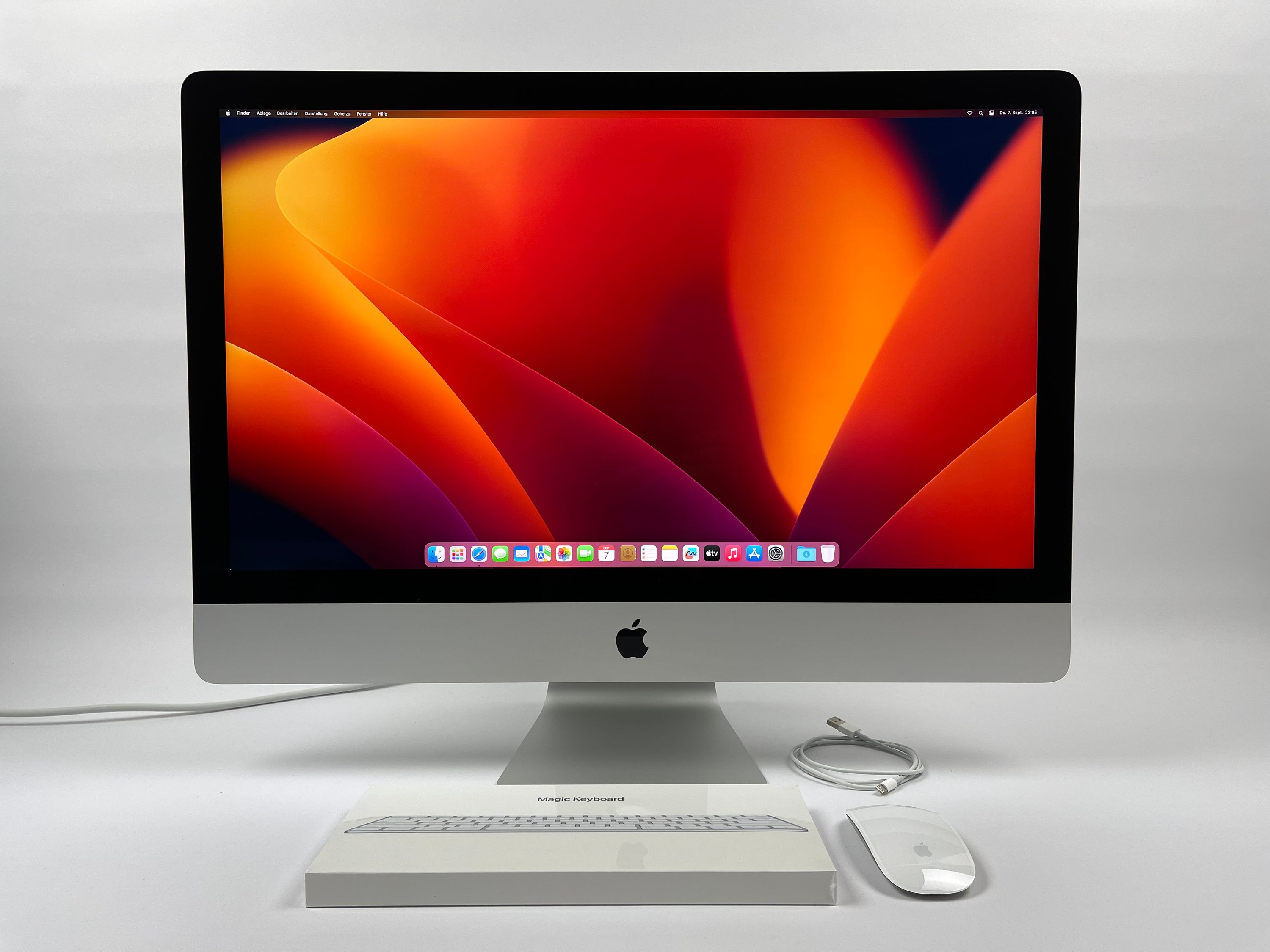 Apple iMac Retina 5K 27“ 8-Core i7 3,8 Ghz 64 GB Ram 512 GB SSD RP 5700 SILBER 2020