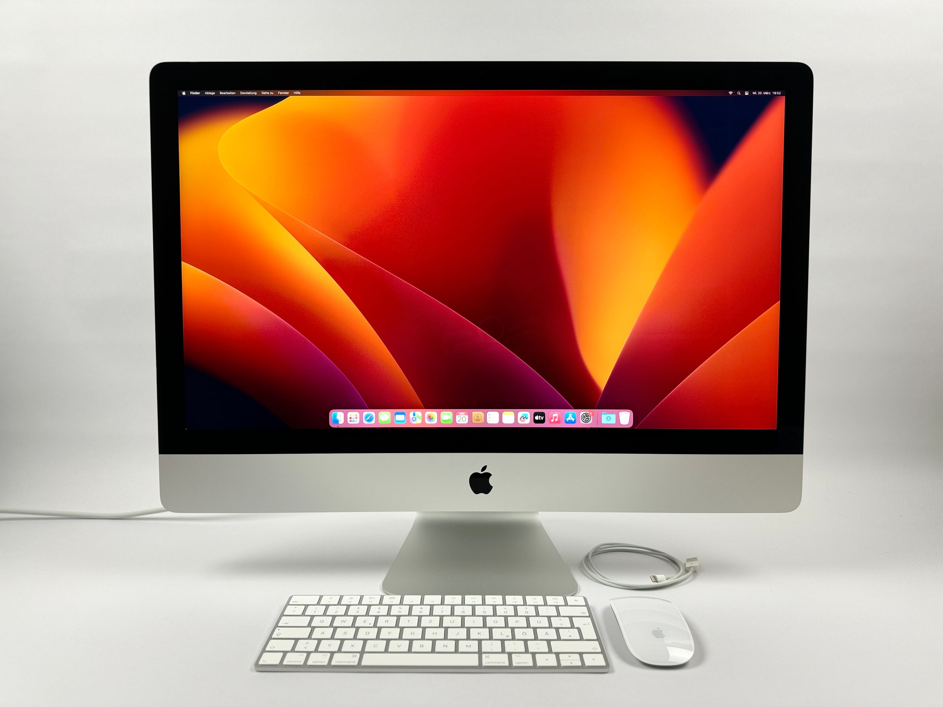 Apple iMac Retina 5K 27“ 10-Core i9 3,6 Ghz 64 GB Ram 1 TB SSD RP 5500 XT SILBER 2020