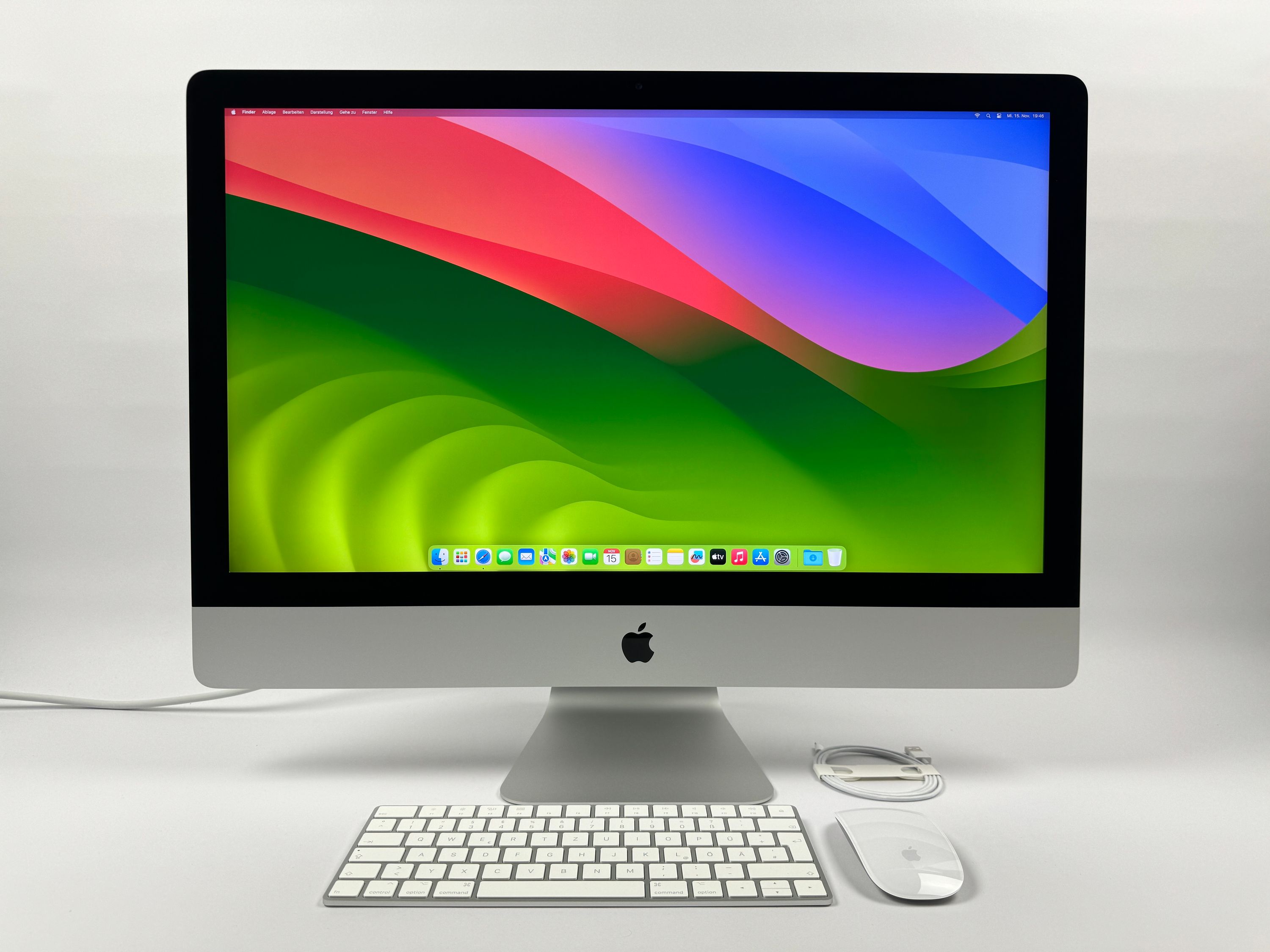 Apple iMac Retina 5K 27“ 6-Core i5 3,7 Ghz 32 GB Ram 1 TB SSD RP580X 2019 SILBER