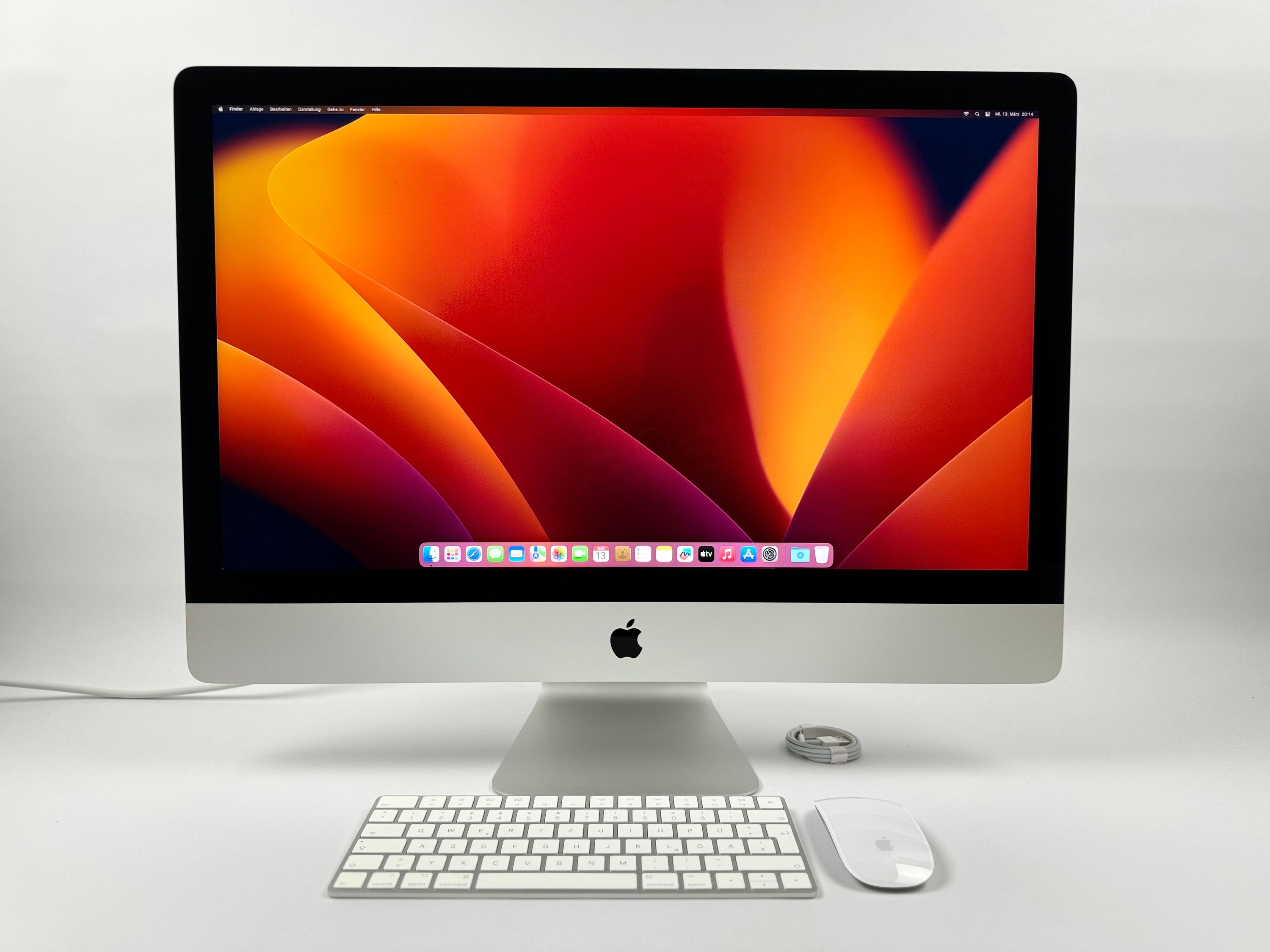 Apple iMac Retina 5K 27“ 6-Core i5 3,1 Ghz 16 GB Ram 256 GB SSD RP 5300 SILBER 2020