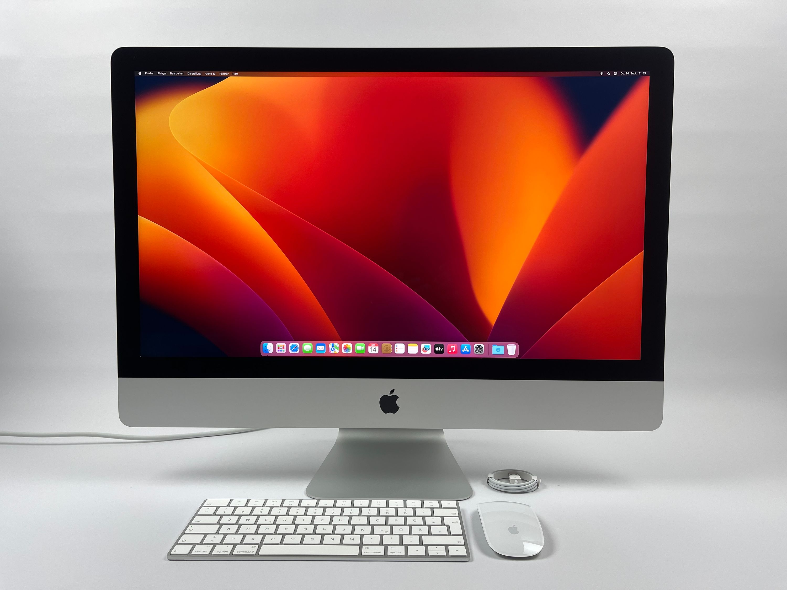 Apple iMac Retina 5K 27“ 8-Core i7 3,8 Ghz 64 GB Ram 512 GB SSD RP 5500 XT SILBER 2020