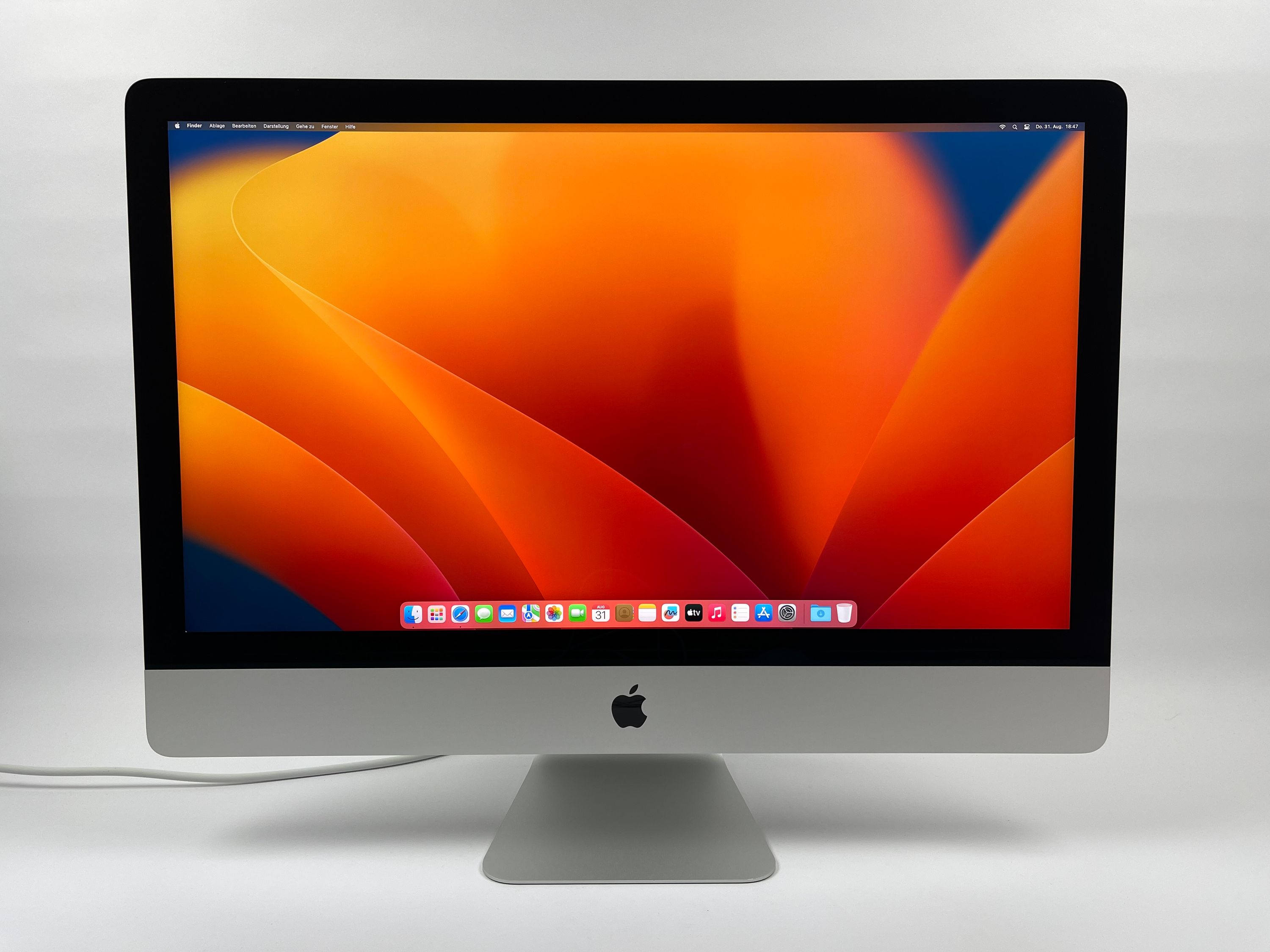 Apple iMac Retina 5K 27“ 6-Core i5 3,3 Ghz 32 GB Ram 512 GB SSD RP 5300 SILBER 2020