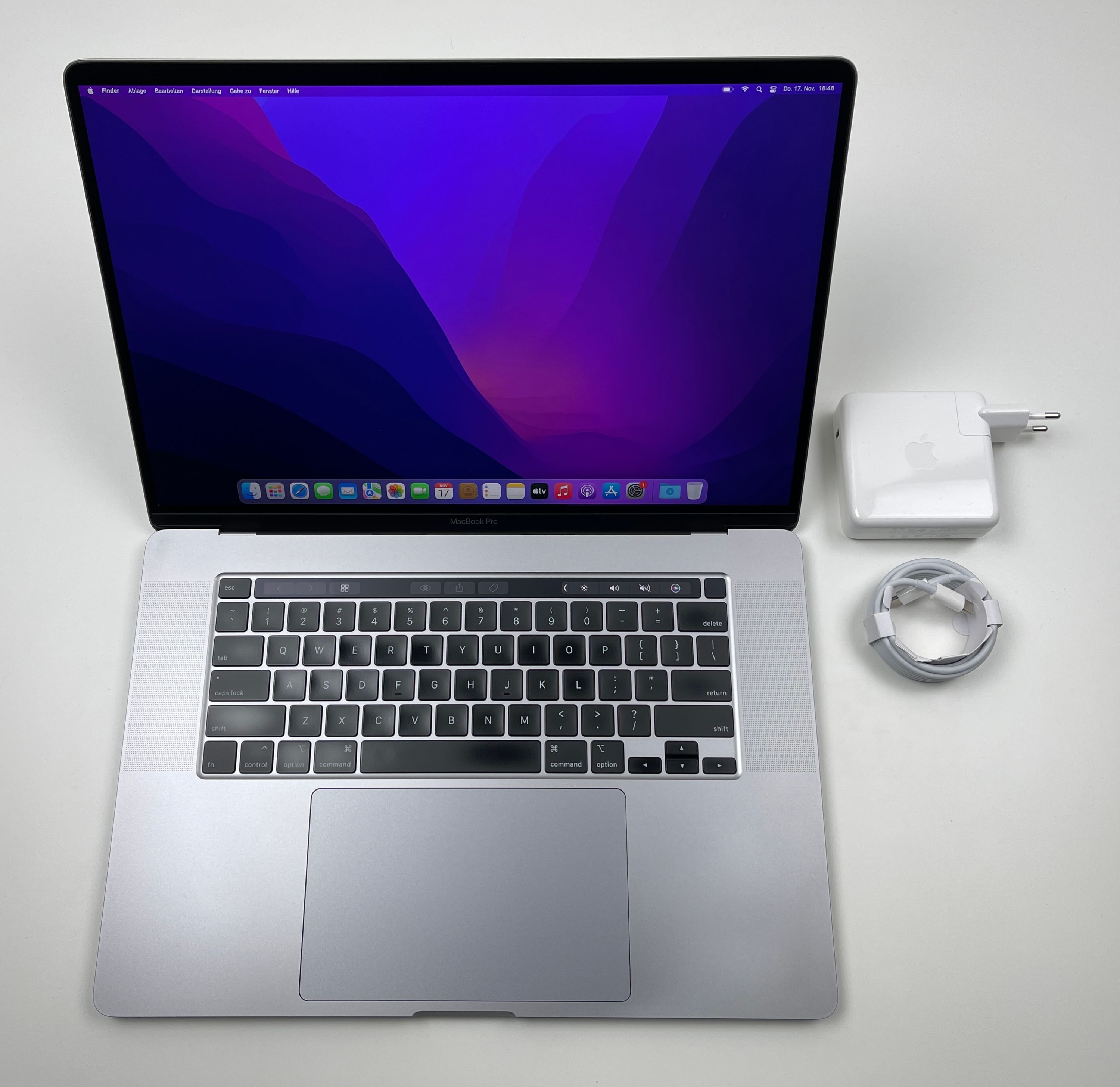 Apple MacBook Pro Retina TouchBar 16“ 6-Core i7 2,6 Ghz 512 GB SSD 16 GB Ram SPACEGREY 2019