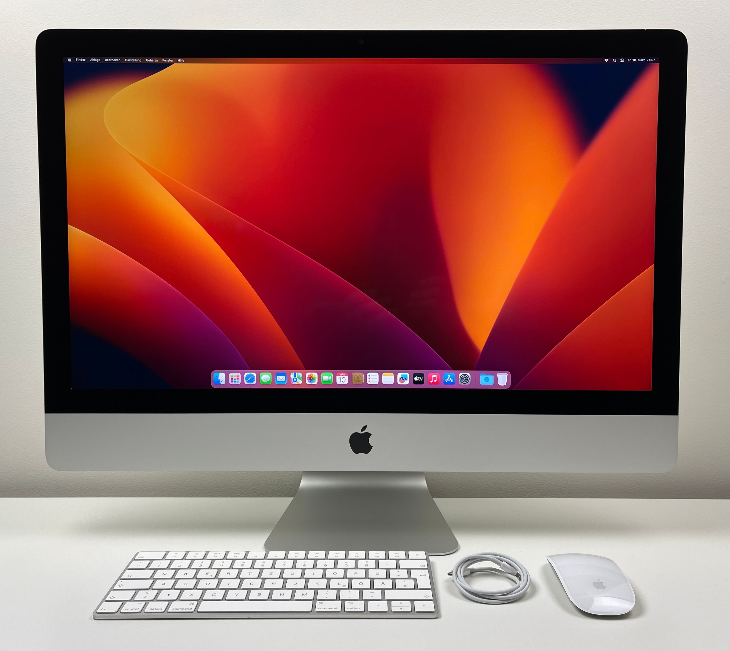 Apple iMac Retina 5K 27“ 6-Core i5 3,7 Ghz 64 GB Ram 6 TB SSD RP580X 2019 SILBER