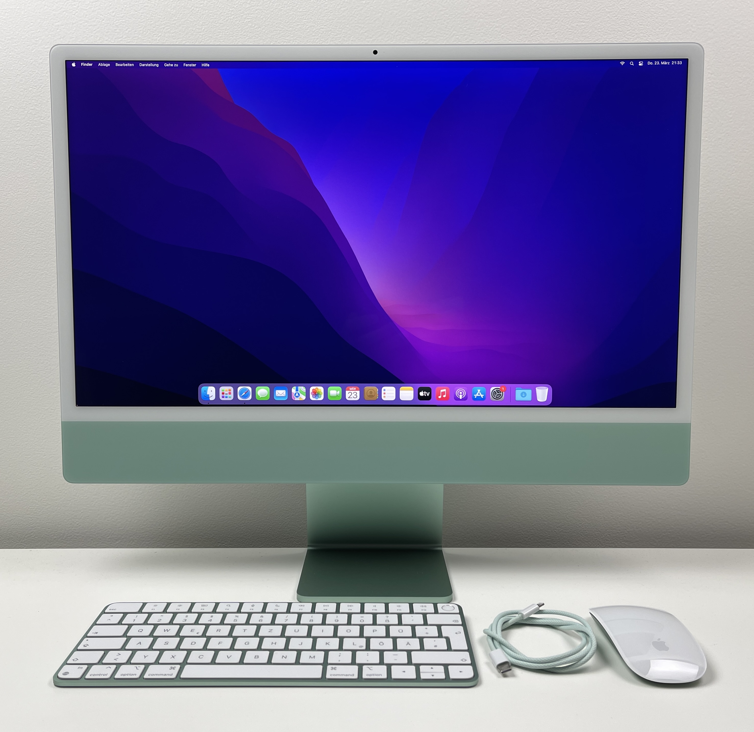 Apple iMac 24" M1 8-Core CPU 8-Core GPU 8GB RAM 512 GB SSD Grün