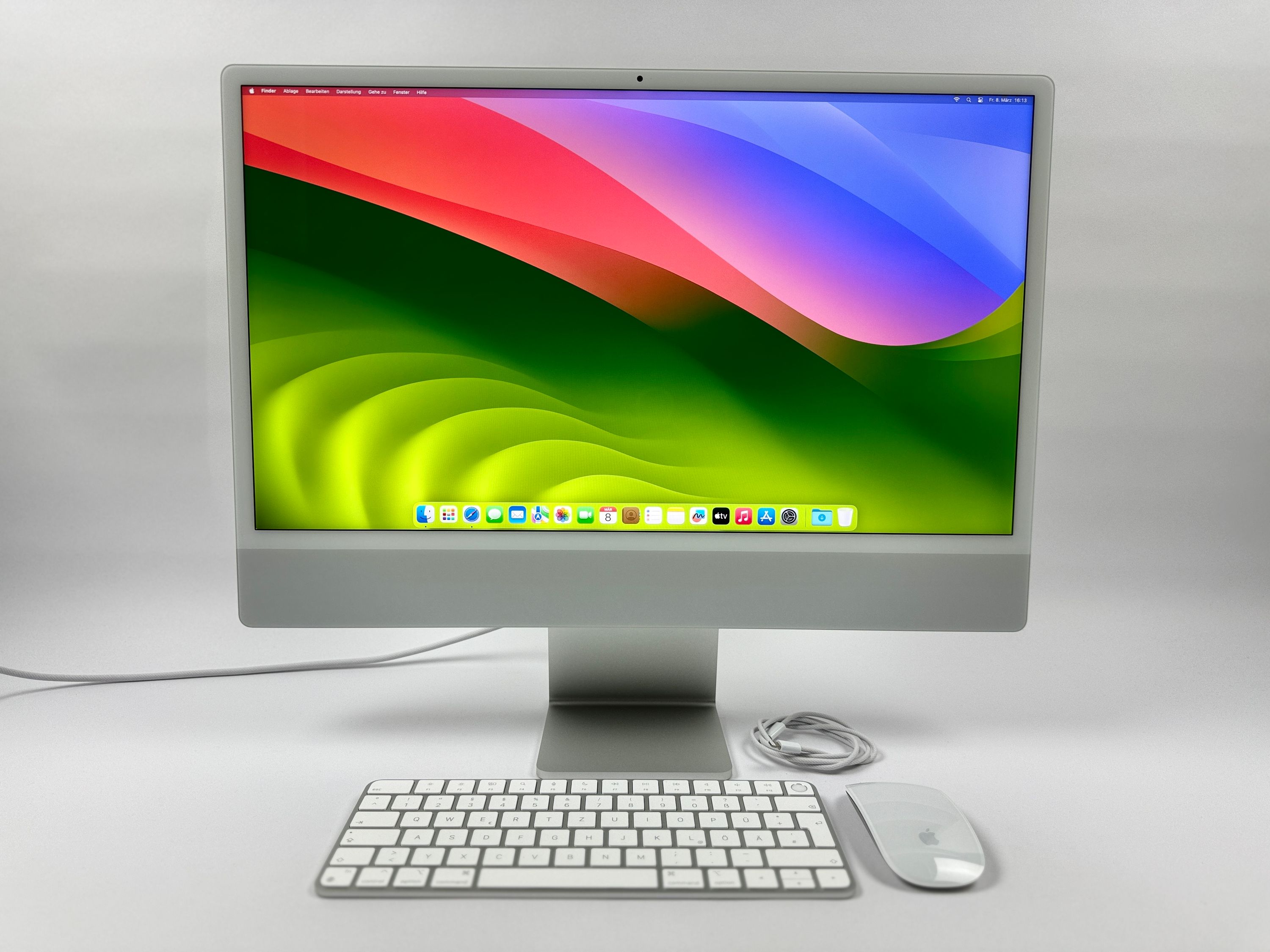 Apple iMac 24" M1 8-Core CPU 7-Core GPU 16 GB RAM 512 GB SSD silber 2021