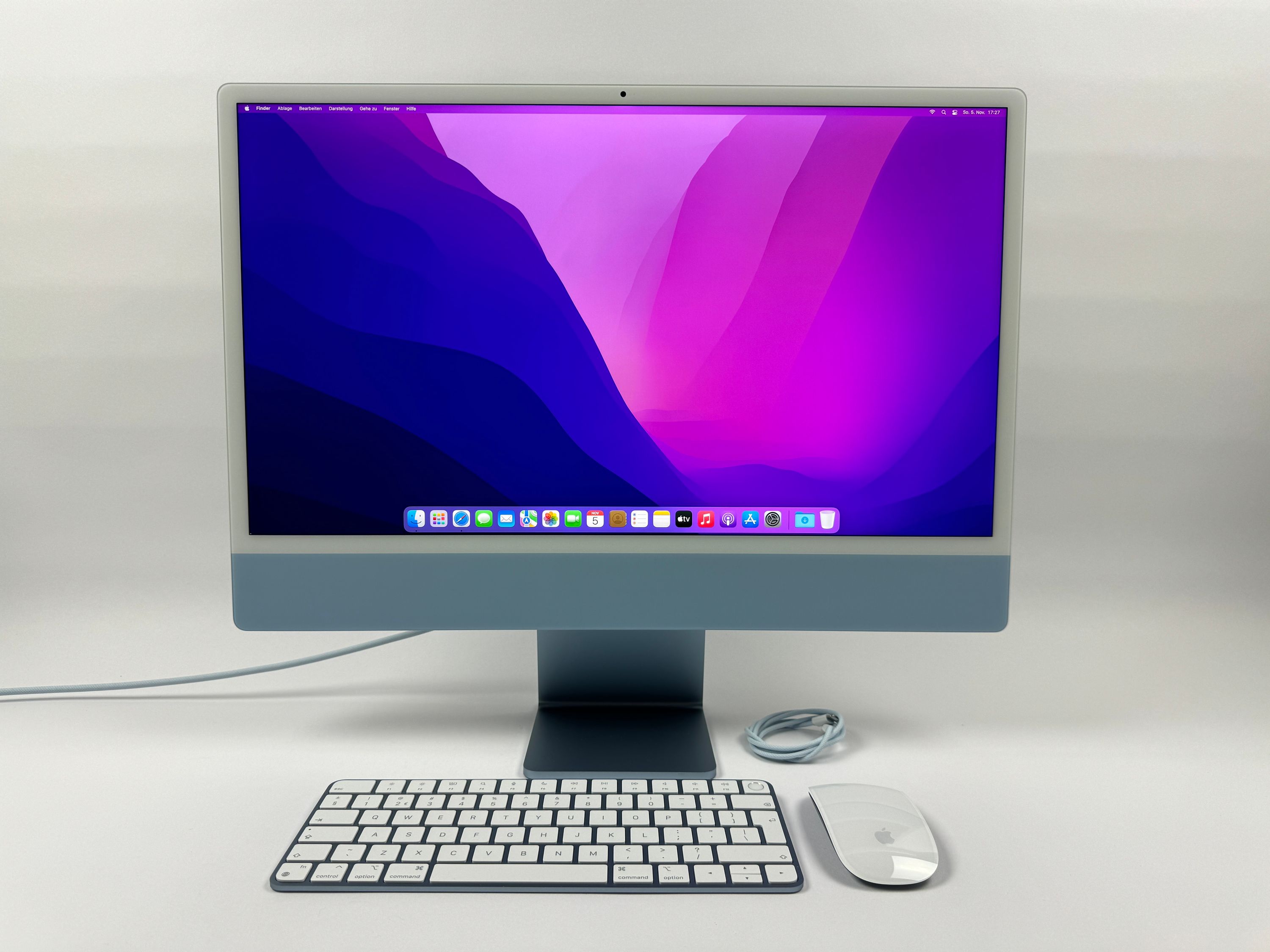 Apple iMac 24" M1 8-Core CPU 8-Core GPU 8GB RAM 512 GB SSD BLAU