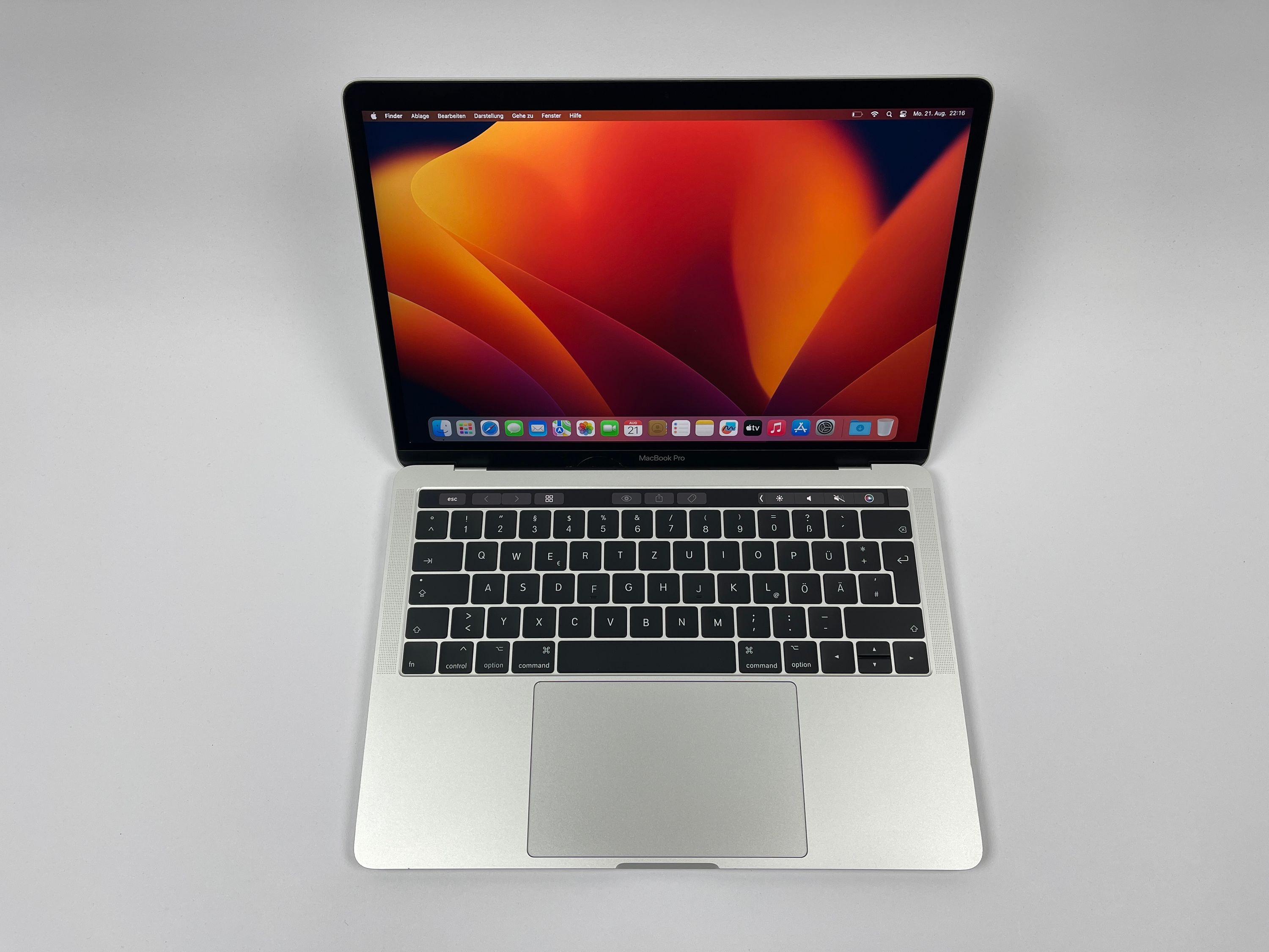 Apple MacBook Pro Retina TouchBar 13,3“ i7 2,7 Ghz 512 GB SSD 16 GB Ram SILBER 2018