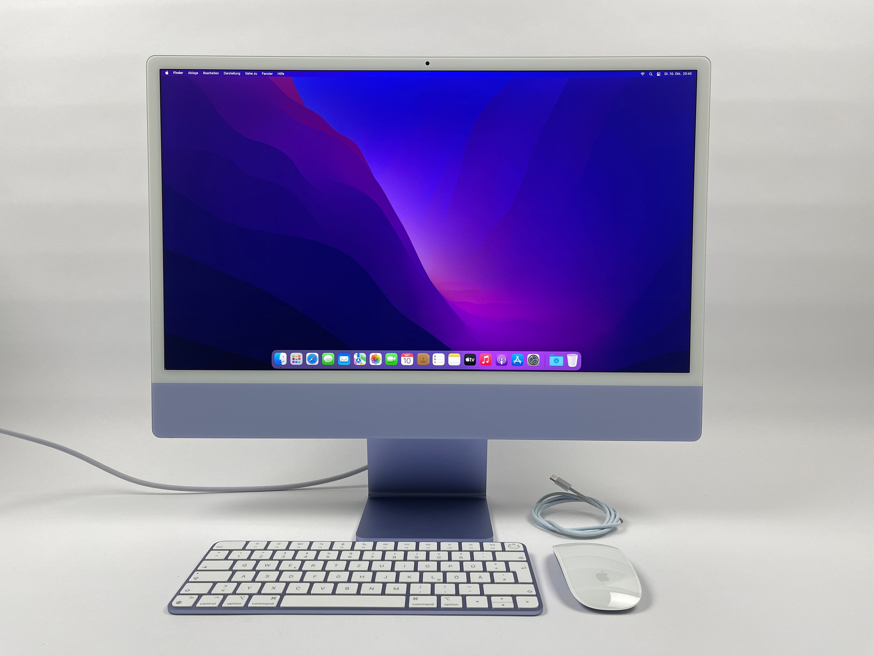 Apple iMac 24" M1 8-Core CPU 8-Core GPU 8GB RAM 512 GB SSD VIOLETT